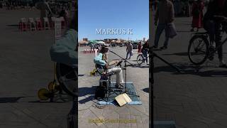 Rocking The Blues In Marrakech.  #Looper #Busker #Guitar #Livelooper #Livemusic #Blues Busking