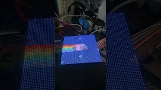 Led matrix Nyan car gif