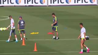 Cristiano Ronaldo Speed Training With Real Madrid Team