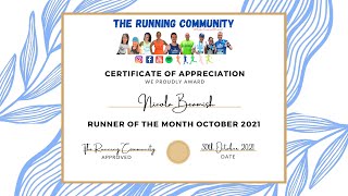 The Running Community | Runner Of The Month | October 2021 - Nicola Beamish