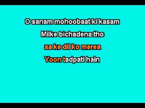 o sanam karaoke mix by lucky ali
