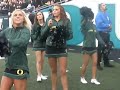 Oregon Dance Team performs at the USC game.