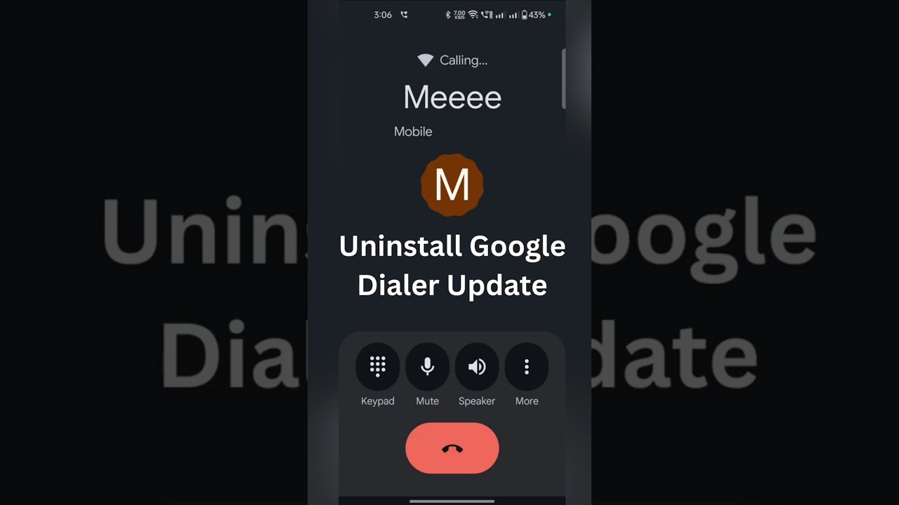 How to Uninstall Google Phone Dialer New Update | Get How to Uninstall Google Phone Dialer New Update | Get