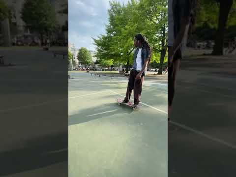 HEEL FLIP OVER BENCH AT BLUE PARK #SHORTS