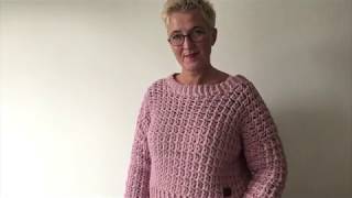 Trui Louise handmade by juf Sas met gratis haakpatroon
