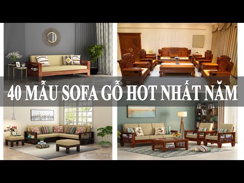 40 Mẫu ghế sofa gỗ cho phòng khách lớn , nhỏ, hiện đại, cổ điển được yêu thích nhất| Furnibuy.com