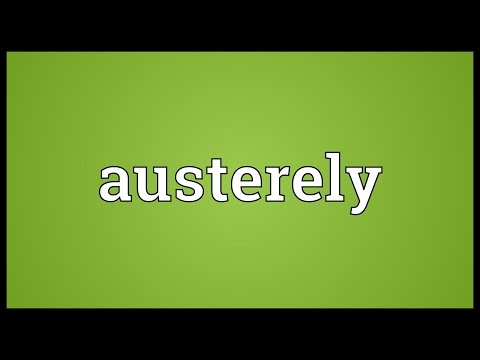 Header of austerely