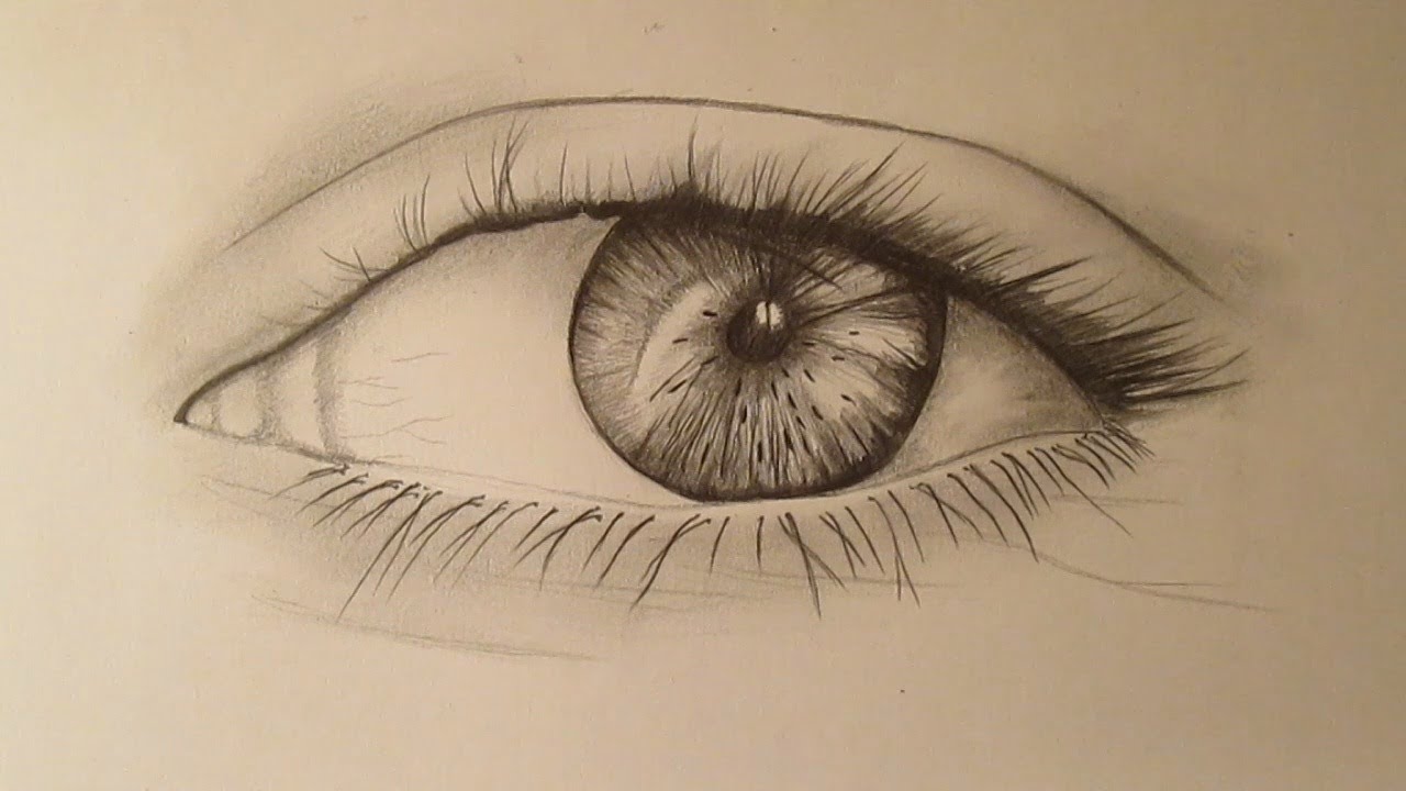 Cómo dibujar un ojo a lápiz paso a paso, aprender a dibujar un ojo