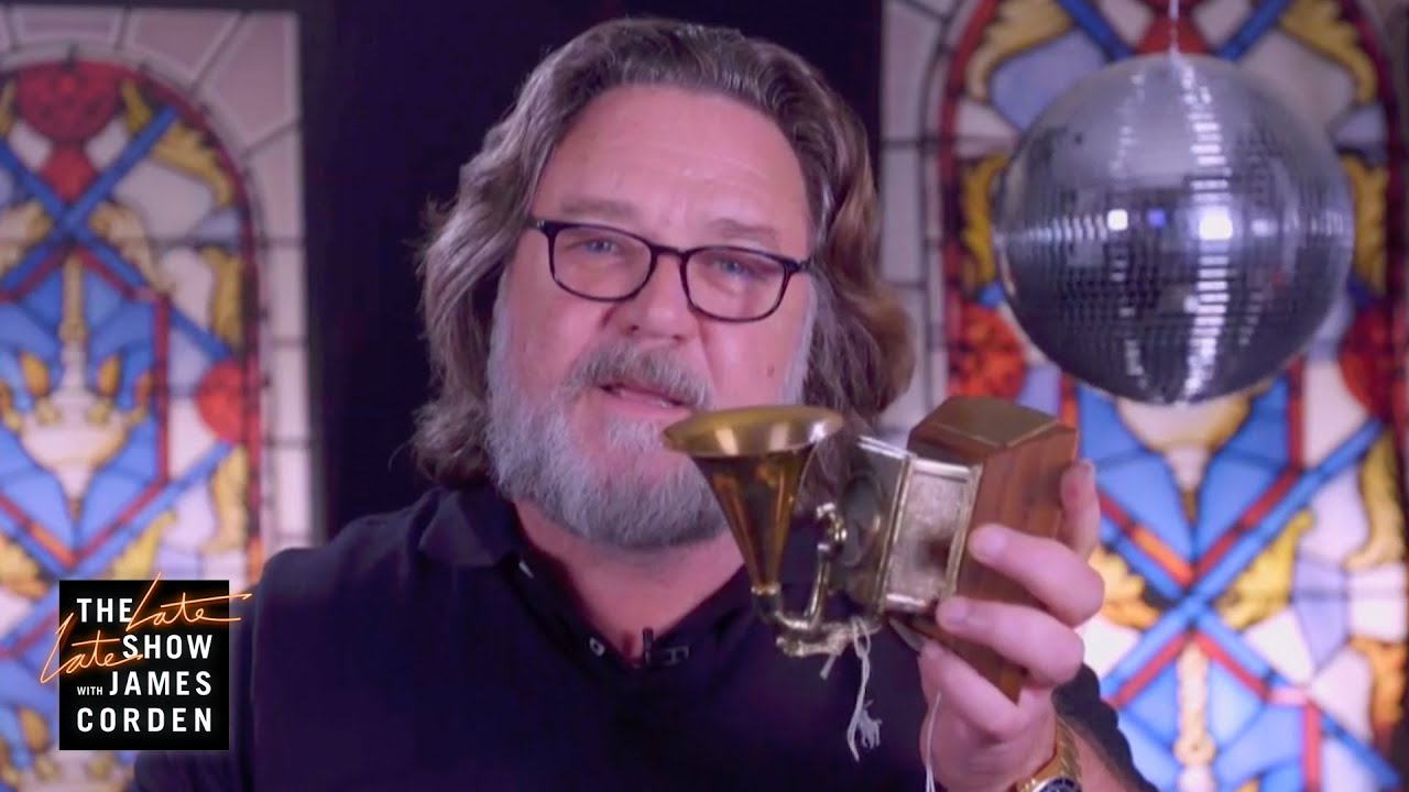 Russell Crowe & Ed Sheeran Did Shots Out of Johnny Cash's GRAMMY
