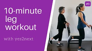 10-minute Leg Workout for Seniors and Beginners | Lower body Strength Workout