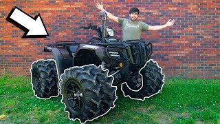 We Put Eight Wheels & Tires On My Honda Dually Four Wheeler