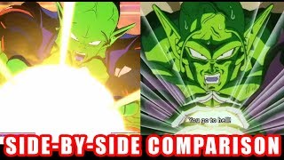 DRAGON BALL FighterZ - Piccolo Side by Side Comparison Game and Anime - XB1 PS4 PC