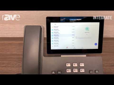 Integrate 2019: Crestron Showcases Flex P-Series Desktop Phone and M-Series Tabletop Conferencing