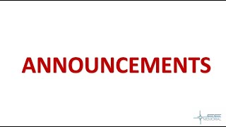 ANNOUNCEMENTS FOR WEEK OF 11/28/2021
