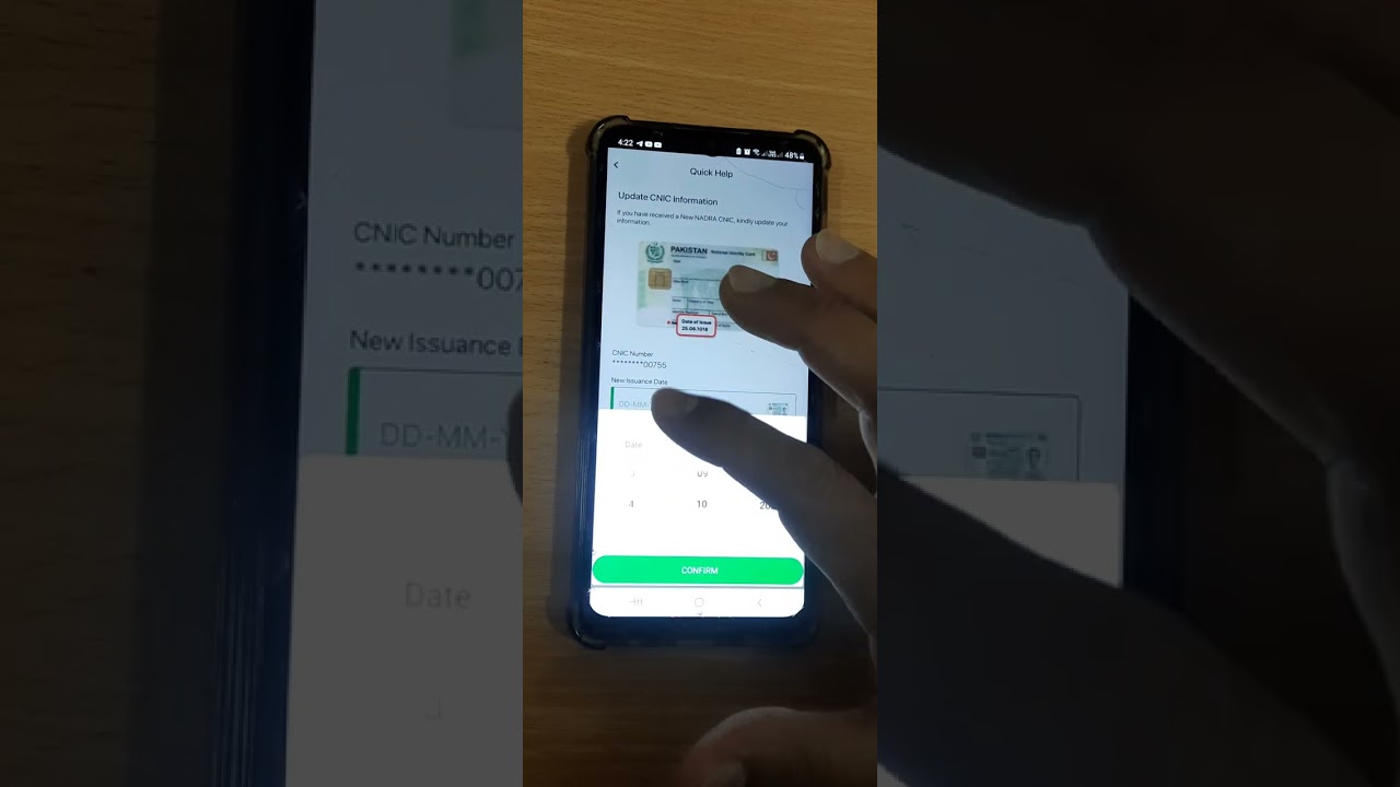 how to update CNIC information date of issue in how to update CNIC information date of issue in