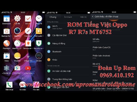Rom gốc Stock flashtool có Tiếng Việt CH Play Store Oppo R7 R7s MTK6752 xách tay trung quốc