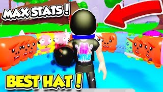 I GOT THE BEST HAT IN VACUUM SIMULATOR AND GOT MAX POWER!! *INSANE* (Roblox)