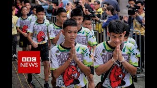 Full News Conference: Thai cave rescue boys relive 'moment of miracle' - BBC News Full News Conference: Thai cave rescue boys relive 'moment of miracle' - BBC News