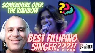 Katrina Velarde Dash Somewhere Over The Rainbow First Time Reaction - What A Beautiful Voice