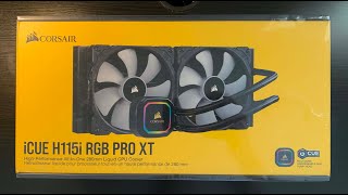 Corsair H115I Rgb Pro Xt Unboxing
