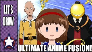 THE ULTIMATE ANIME FUSIONS! - Let's Draw Episode 02 (GAOMON M106K Drawing Tablet)