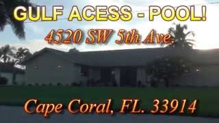 4520 SW 5th Ave , Cape Coral, FL  33914 -  Finished Video
