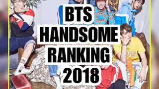 BTS HANDSOME RANKING 2018