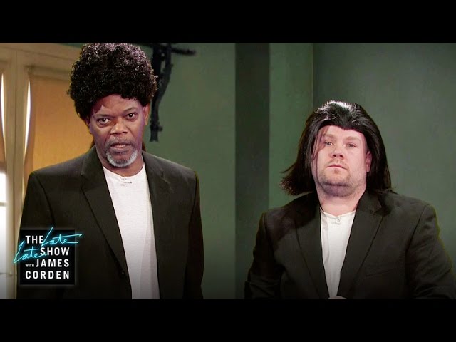 Samuel L. Jackson Acts Out His Film Career W/ James Corden - Video
