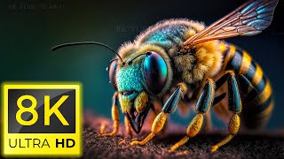 8K Insect LIFE - Relaxing ambient music and basic nuances of the insect world in