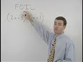 The FOIL Method - Multiplying Binomials - MathHelp.com