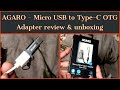 How to convert micro USB to type C data cable |AGARO - 33284 Micro USB to Type-C OTG Adapter review