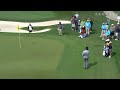 Andres Romero holes out chip shot for birdie at Shell