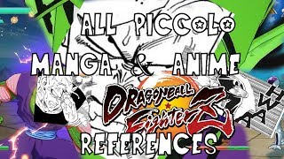 ALL Piccolo Manga/Anime References in Dragon Ball FighterZ HD