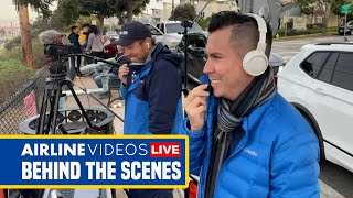 Behind the Scenes of Airline Videos Live at LAX
