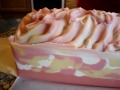 Cutting Raspberry Mimosa Cold Process Soap