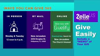 New Jerusalem The Church Unusual Live Stream