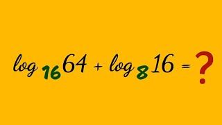 Log 64 At Base 16 Log 16 At Base 8 ?