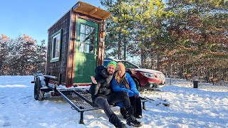 FRIGID Temperatures at the Cabin! | Outdoor Shower