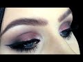 ♡ Warm smokey eye & matte purple lips | makeup tutorial ♡