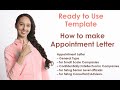 How to make Job Appointment Letter