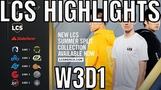 LCS Highlights ALL GAMES Week 3 Day 1 Summer 2019 Leaguee of Legends NALCS