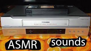 Vhs Tape Insert, Play Timer, Eject Toshiba V-E31R | Asmr Sounds From The 90S