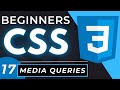 CSS Media Queries & Responsive Web Design tutorial for Beginners