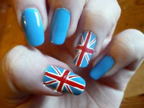 Queens Diamond Jubilee / London Olympics 2012 Union Jack Flag Nail design!