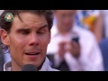 Nadal's speech on podium after his 2014 French Open victory