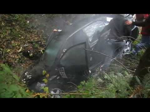 Mitsubishi Lancer Evo 9 Crash wypadek Rajd ubr w 2008