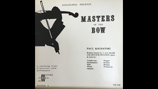 Paul Kochanski Plays Kreisler, Wieniawski, Sarasate Recorded In The Early 1920S