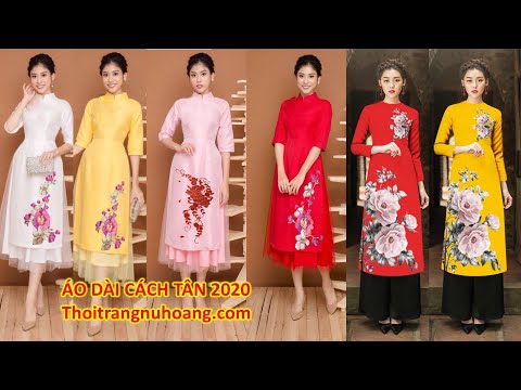 Áo dài cách tân 2020, nhiều mẫu mới, chất vải đẹp có đủ size từ 4370kg