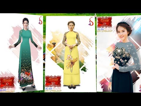 VẺ ĐẸP THỜI TRANG & DUYÊN DÁNG CÙNG 9 MẪU ÁO DÀI ĐẸP TRONG VIDEO 1056 💝 Vải Áo Dài S