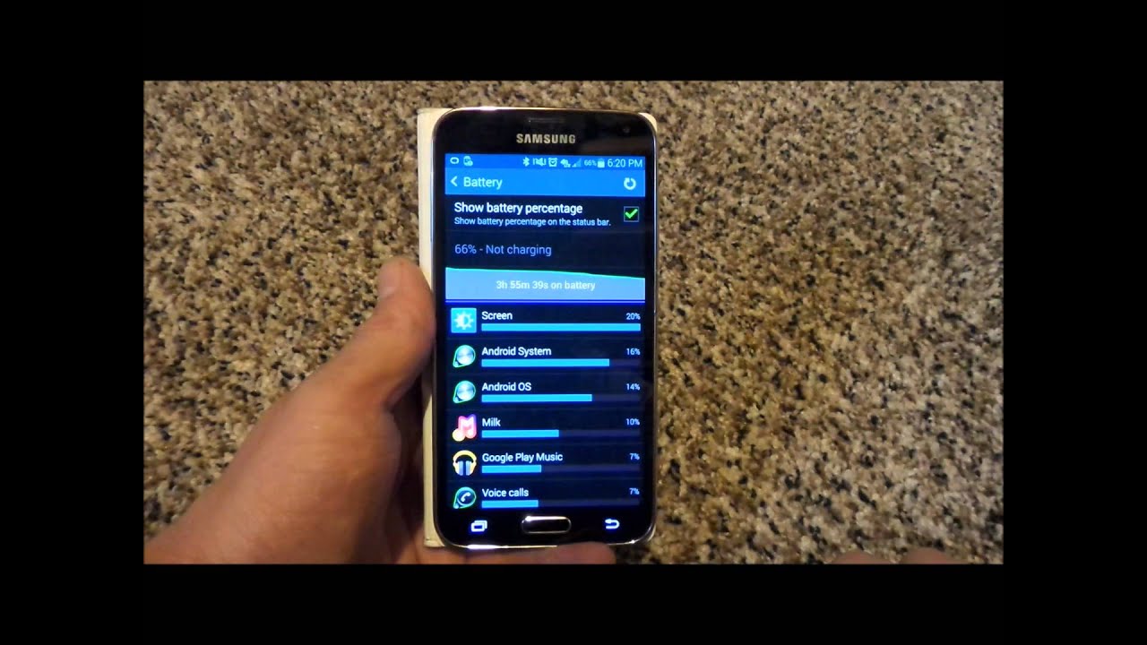 How To Show Battery Percentage On Samsung YouTube